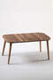 Wooden Square Coffee Table Set