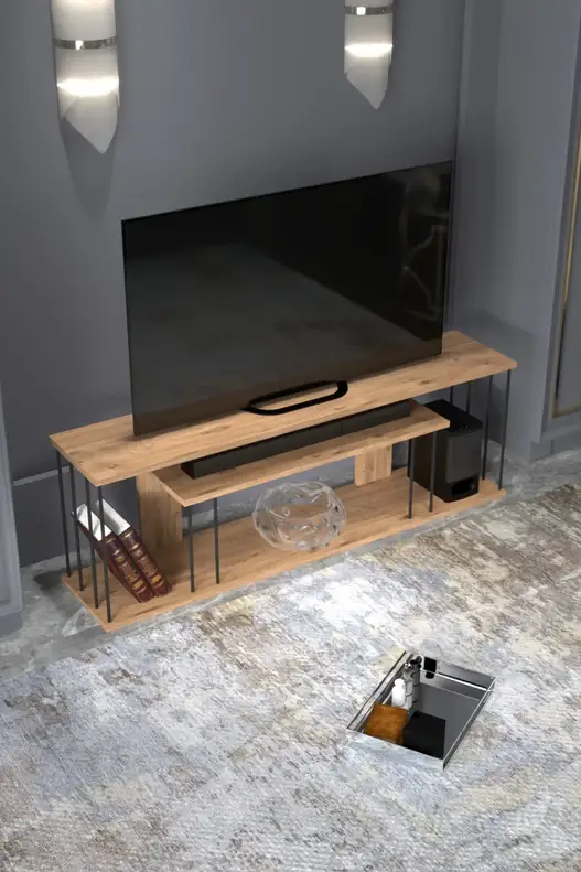 Tv Sehpası Raflı 140cm Gzd Plus Tv Sehpası Raflı 140cm Gzd Plus