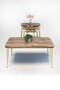 Square Gold Wire Double Gold Coffee Table Set