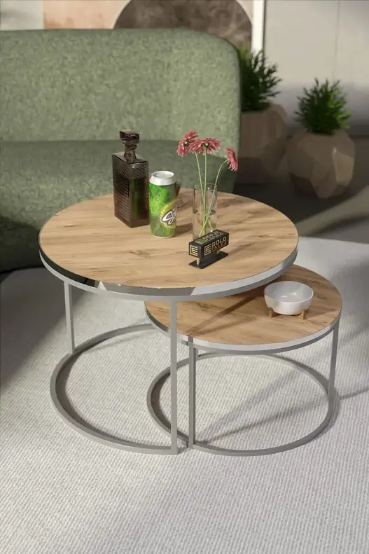 Coffee Table Double Silver Luxury Special Coffee Table Double Silver Luxury Special