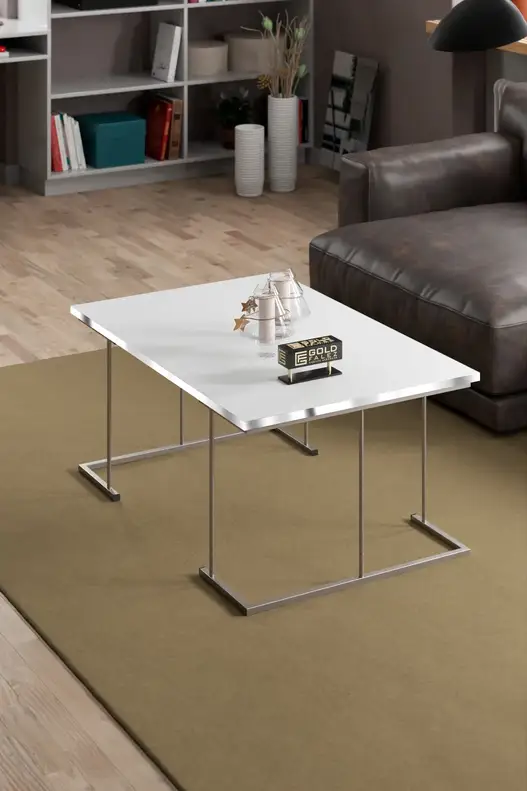 Solo Centre Coffee Table Silver Solo Centre Coffee Table Silver