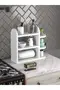 Spice Rack Kitchen Shelf with Napkin Holder