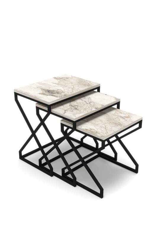 V Lux 3 Piece Zigon Coffee Table V Lux 3 Piece Zigon Coffee Table