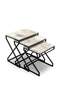 V Lux 3 Piece Zigon Coffee Table