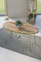 Gold Wire Double Gold Coffee Table Set Ellipse
