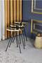 Black Metal Gold Zigon Coffee Table
