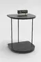 Wheeled Side Table Oval