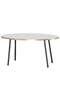 Black Metal Gold Centre Coffee Table Ellipse
