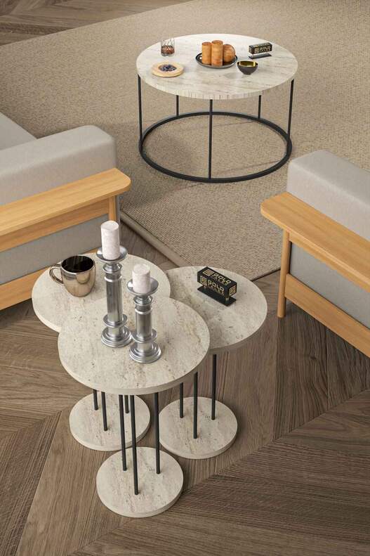 Coffee Table and Zigon Coffee Table Terra Set