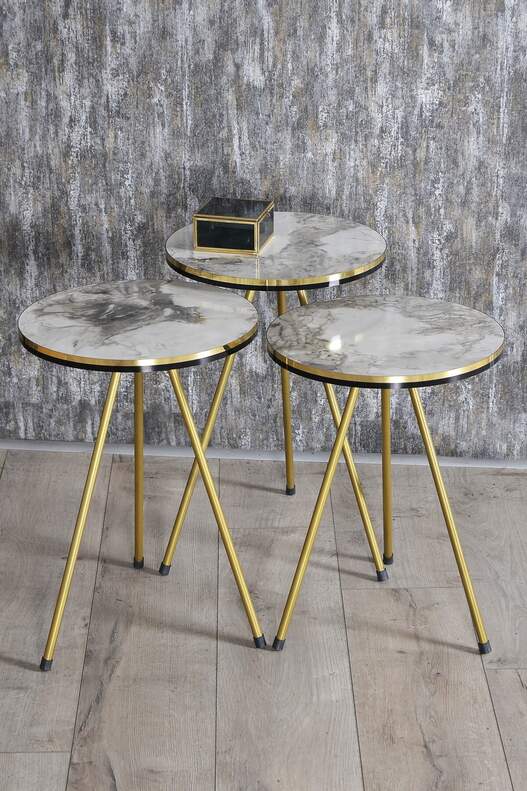 Gold Metal Double Gold Zigon Coffee Table Gold Metal Double Gold Zigon Coffee Table