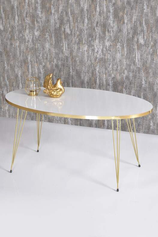 Gold Wire Zigon Coffee Table Set Ellipse Gold Wire Zigon Coffee Table Set Ellipse