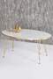 Gold Wire Zigon Coffee Table Set Ellipse