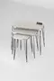 Black Wire Silver Square Zigon Coffee Table
