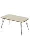 Black Wire Gold Coffee Table Set Square