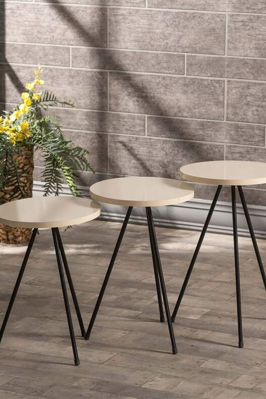 Black Metal Coffee Table Set Ellipse Black Metal Coffee Table Set Ellipse