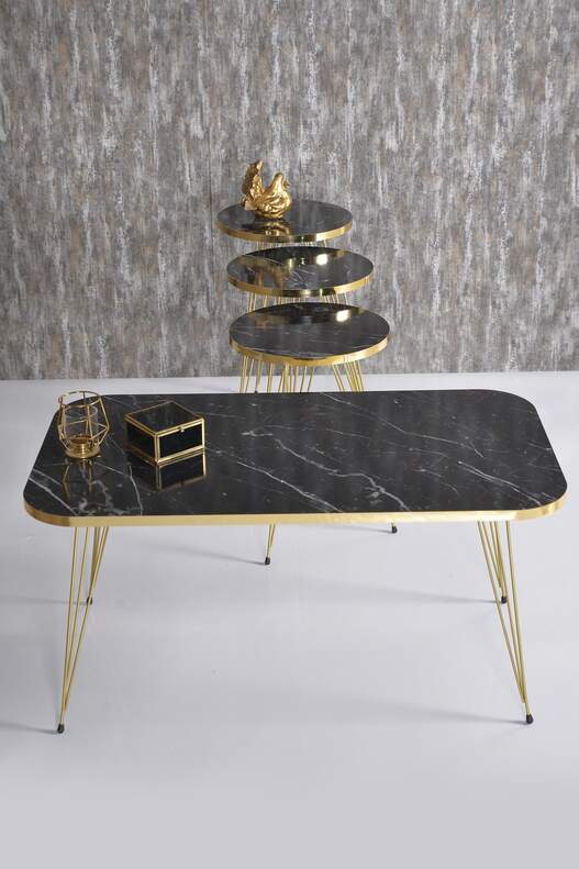 Gold Wire Zigon Coffee Table Set Square Gold Wire Zigon Coffee Table Set Square