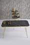 Gold Wire Zigon Coffee Table Set Square
