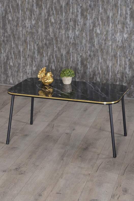 Black Metal Double Gold Coffee Table Set Square Black Metal Double Gold Coffee Table Set Square