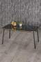 Black Metal Double Gold Coffee Table Set Square
