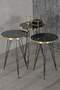 Black Wire Gold Zigon Coffee Table