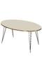 Black Wire Gold Coffee Table Set Ellipse