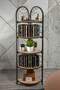 Bohemian Corner Bookcase with 5 Shelves