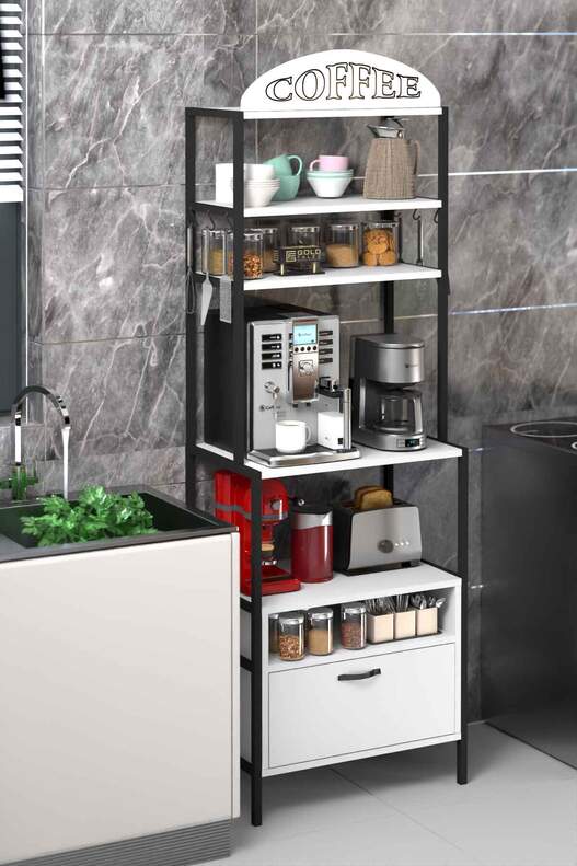 Multipurpose Coffee and Kitchen Shelf Multipurpose Coffee and Kitchen Shelf