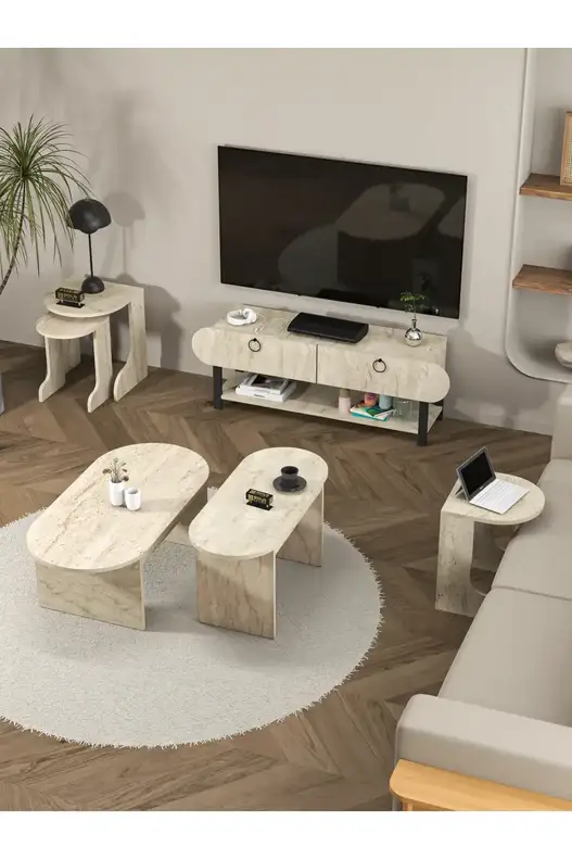 Setro 2 Piece Middle Coffee Table