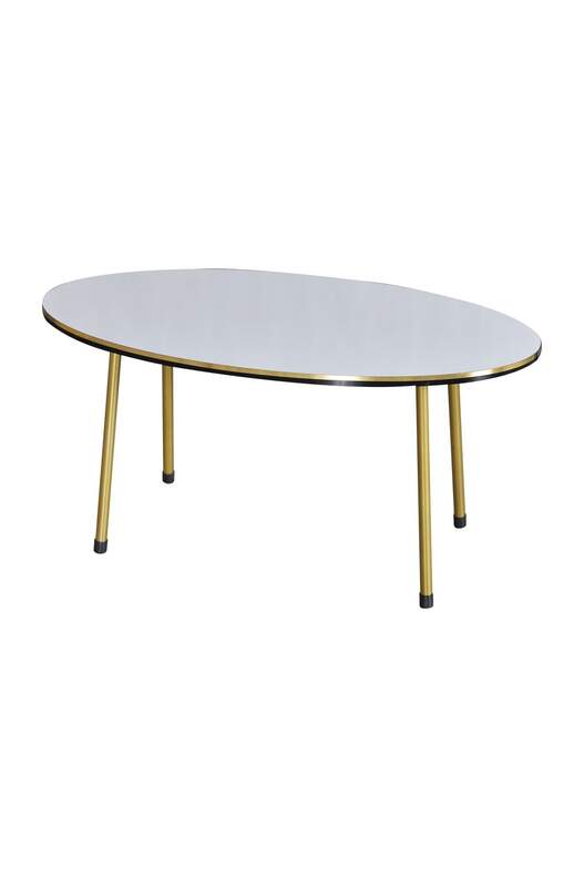 Gold Metal Double Gold Centre Coffee Table Ellipse Gold Metal Double Gold Centre Coffee Table Ellipse