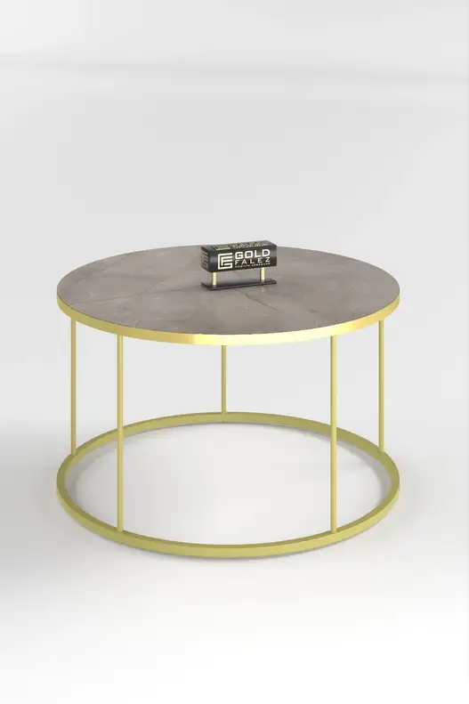 Coffee Table and Zigon Coffee Table Terra Set Gold Coffee Table and Zigon Coffee Table Terra Set Gold