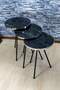 Black Metal Silver Zigon Coffee Table