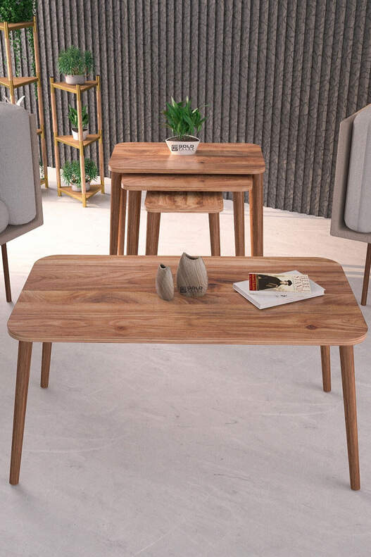 Wooden Square Coffee Table Set Wooden Square Coffee Table Set