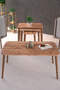 Wooden Square Coffee Table Set