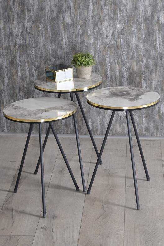 Black Metal Double Gold Coffee Table Set Square Black Metal Double Gold Coffee Table Set Square