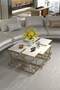 V Lux 5 Piece Center and Zigon Coffee Table Set