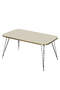 Black Wire Gold Centre Coffee Table Square