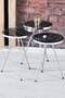 Silver Metal Zigon Coffee Table