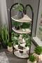 Bohemian Corner Flower Bed with 5 Shelves