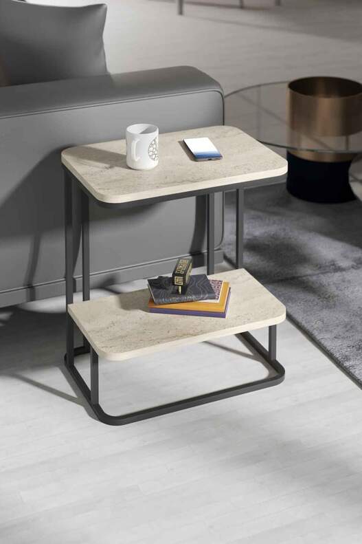 2-Tier Sofa Table Side Table