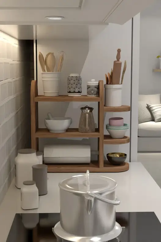 Spice Rack Kitchen Shelf with Napkin Holder Spice Rack Kitchen Shelf with Napkin Holder