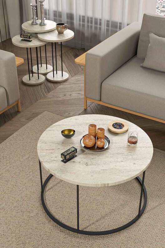 Coffee Table and Zigon Coffee Table Terra Set