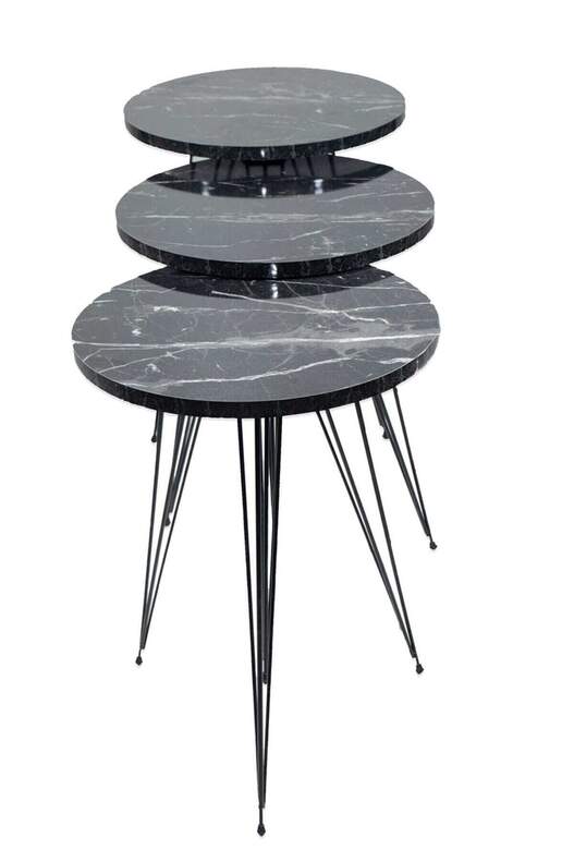 Black Wire Coffee Table Set Ellipse Black Wire Coffee Table Set Ellipse