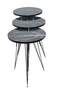 Black Wire Coffee Table Set Ellipse