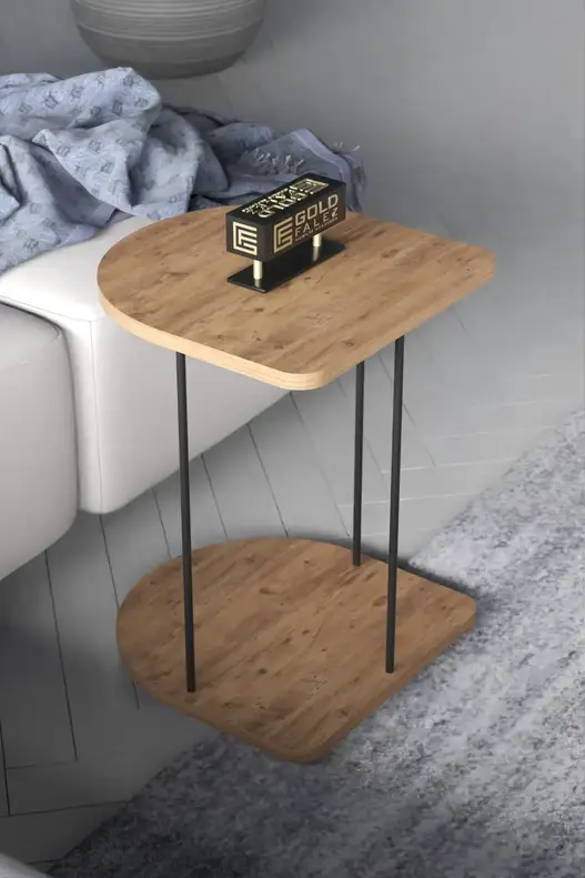 Wheeled Side Table Oval Wheeled Side Table Oval