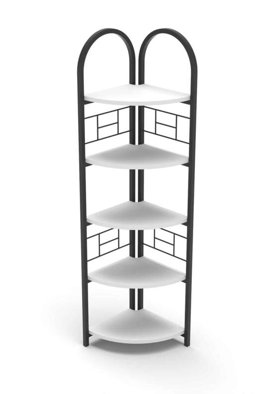 Bohemian Corner Bookcase with 5 Shelves Bohemian Corner Bookcase with 5 Shelves