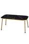 Gold Zigon Centre Coffee Table Set 3200