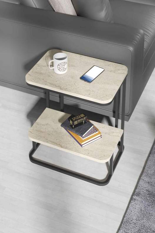 2-Tier Sofa Table Side Table