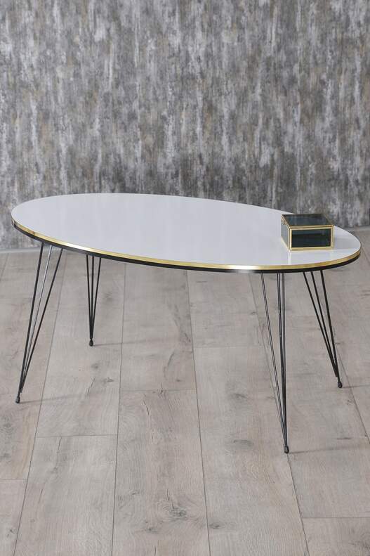 Black Wire Double Gold Coffee Table Set Ellipse Black Wire Double Gold Coffee Table Set Ellipse