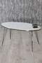 Black Wire Double Gold Coffee Table Set Ellipse