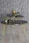 Gold Wire Double Gold Coffee Table Set Ellipse